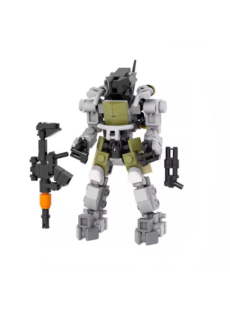 Children's Self-assembly Small Particle Toy Building Blocks Humanoid Mecha Model Hand-made Creative Plug-in Toys - Image 1