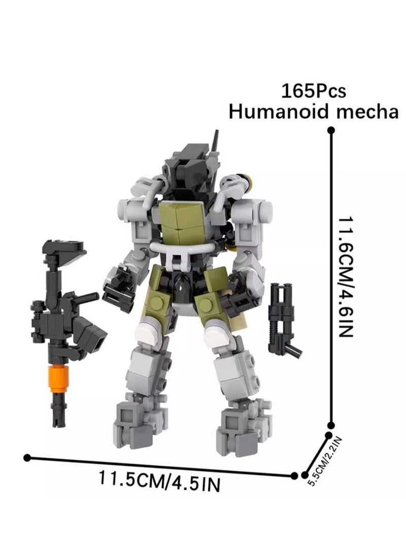 Children's Self-assembly Small Particle Toy Building Blocks Humanoid Mecha Model Hand-made Creative Plug-in Toys - Image 2