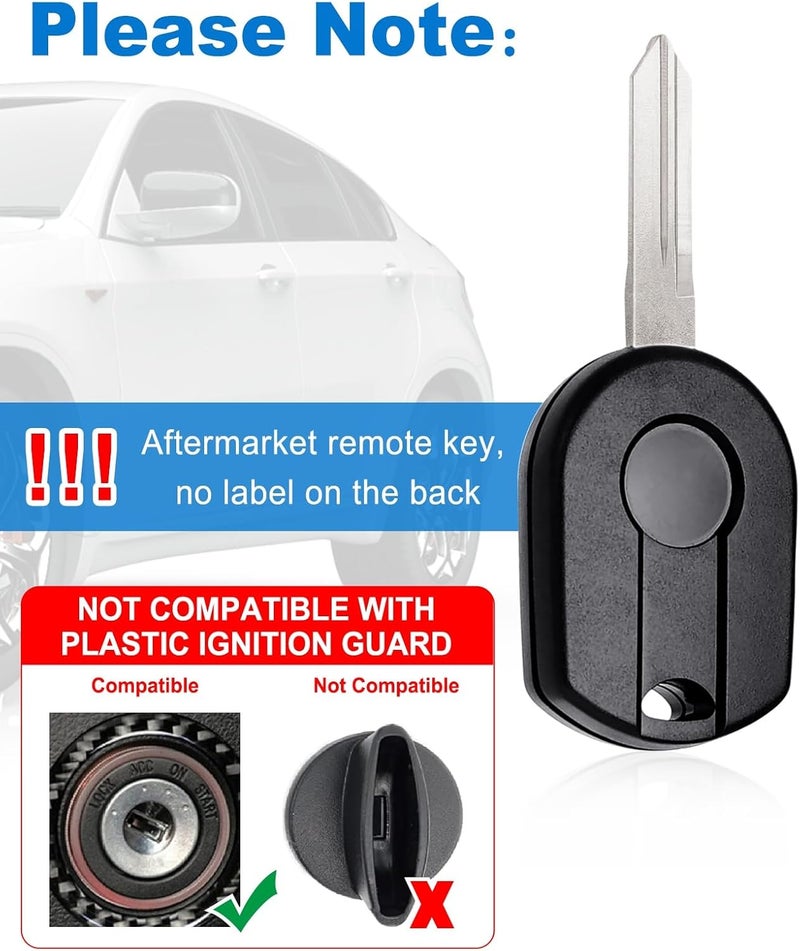 CAUORMOTE Key Fob Replacement for Ford: 2 Pcs Keyless Entry Remote Control for Explorer Mustang Edge Escape Expedition Flex Taurus Fusion Focus, for Mercury Lincoln, CWTWB1U793, OUC6000022, 315 Mhz - Image 5
