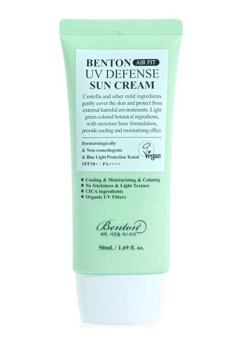 Benton Air Fit UV Defense Sun Cream Light and Moisturizing SPF50+ 50ml - Image 1