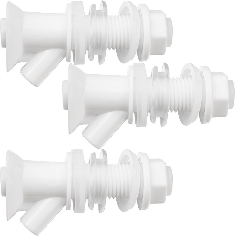 Omoojee Store 3 Pcs Push-Button Cooler Spigot Replacement, Compatible with Rubbermaid Gott Cooler Valve, Durable Beverage Jugs Faucet with Seal Ring - Image 1