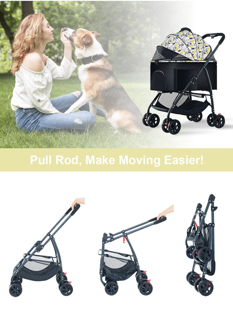 3 in 1 Lightweight Pet Stroller Foldable Pet Cart Foldable Cat Strollers for Cats Dog Stroller for Trave - pzsku/ZD1A6C12F2D576B9DEE97Z/45/_/1728545383/ea94891c-ecb6-4091-a8e7-88b01138e06a