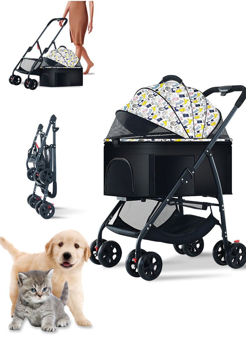 3 in 1 Lightweight Pet Stroller Foldable Pet Cart Foldable Cat Strollers for Cats Dog Stroller for Trave - pzsku/ZD1A6C12F2D576B9DEE97Z/45/_/1728545606/30550a48-5068-4d0c-ba26-9bc06494feef