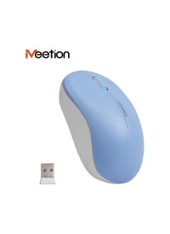 Meetion Meetion R545 Wireless USB Mouse With LED Light DPI Control For PC And Laptop - Baby Blue  - Image 3