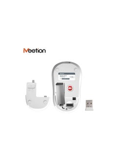 Meetion Meetion R545 Wireless USB Mouse With LED Light DPI Control For PC And Laptop - Baby Blue  - Image 5
