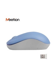 Meetion Meetion R545 Wireless USB Mouse With LED Light DPI Control For PC And Laptop - Baby Blue  - Image 4