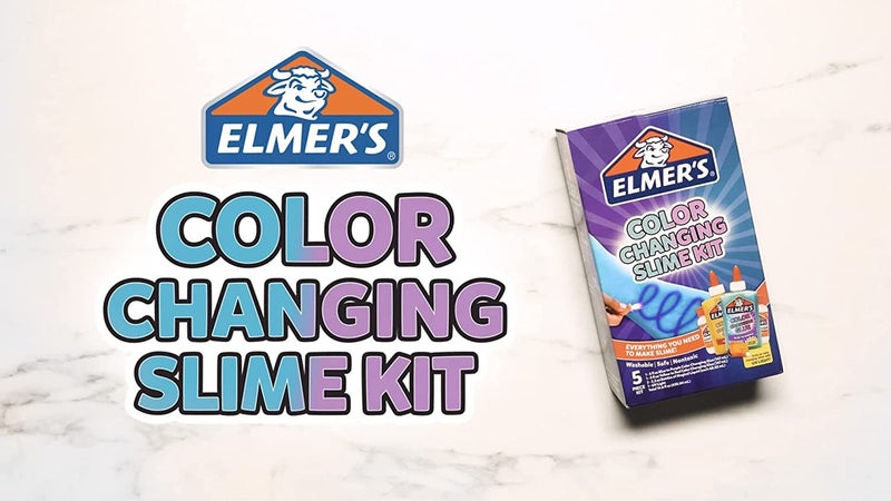ELMER'S مجموعة إيليمر لتغيير لون السلايم | لوازم السلايم تشمل غراء يغير لونه | مع منشط السلايم السحري السائل | ينشط بضوء الأشعة فوق البنفسجية | مجموعة من 4 قطع - Image 3