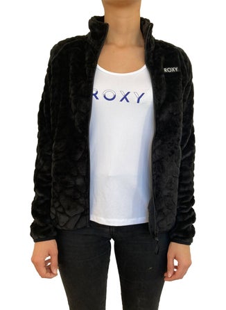 Roxy Touring Fz Plr Black Women's Fleece TERJFT07037-KVJ0  - Image 2