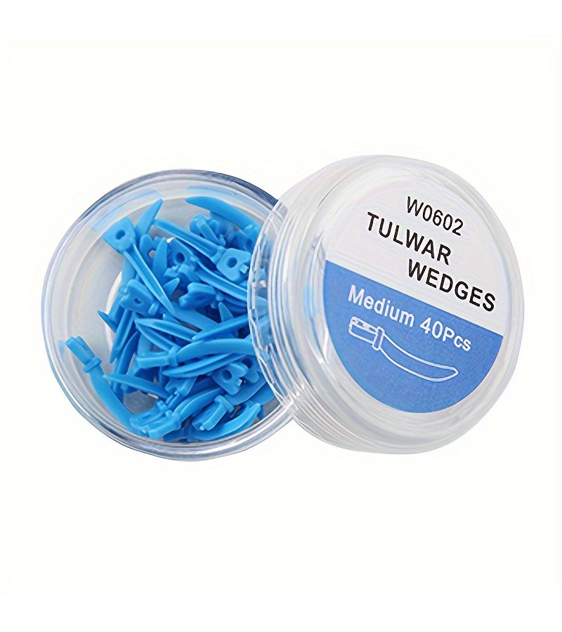 Size L 40 Pack Plastic Dental Wedges Spacers Oral Care Tools for Gaps - Image 4