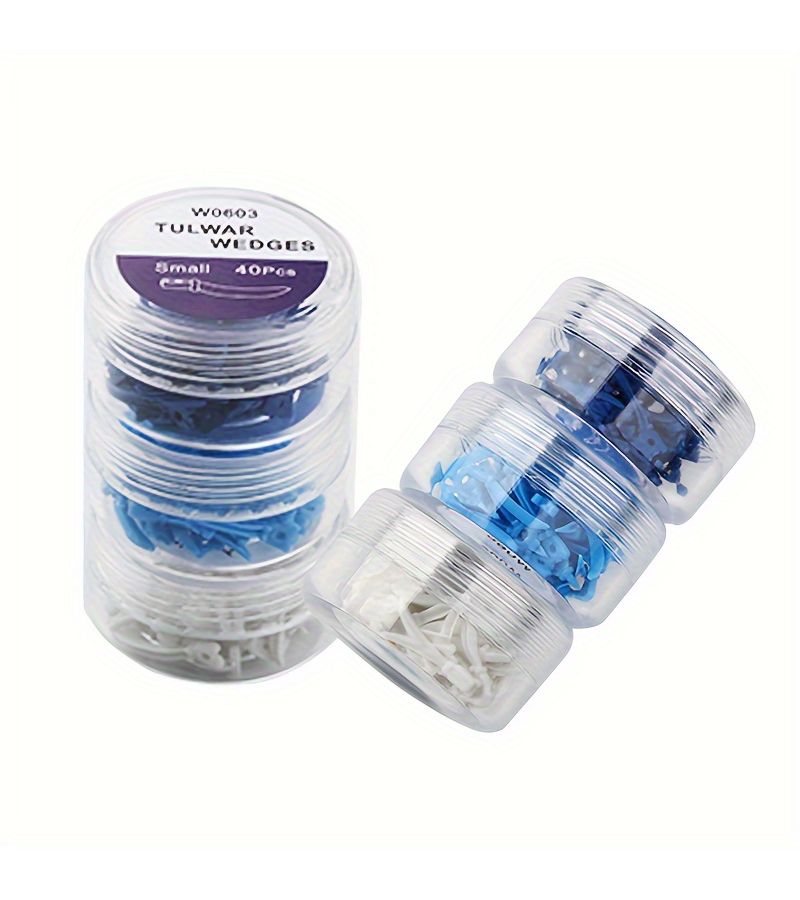 Size L 40 Pack Plastic Dental Wedges Spacers Oral Care Tools for Gaps - Image 2
