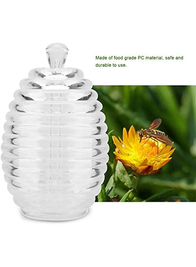 وعاء عسل شفاف، جرة عسل، إناء عسل، مناسب للمطبخ المنزلي - Image 2