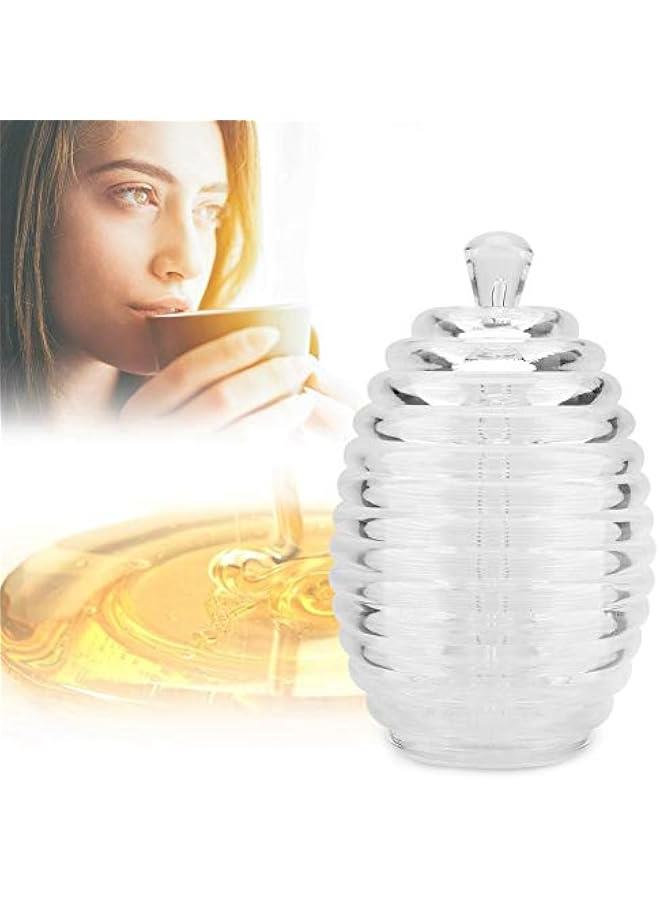 وعاء عسل شفاف، جرة عسل، إناء عسل، مناسب للمطبخ المنزلي - Image 4