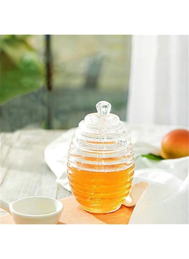وعاء عسل شفاف، جرة عسل، إناء عسل، مناسب للمطبخ المنزلي - Image 5
