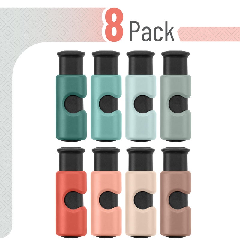Mr. Pen- Squeeze And Lock Bread Bag Clips  8 Pack  Harvest Field Colors  Squeeze And Lock Bread Clips Reusable - Image 2