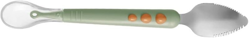 Soft Silicone Double Head Baby Food Spoon with Storage Box Training Utensil - Image 1