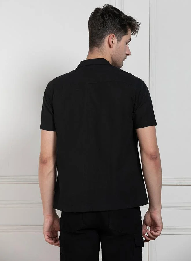 Dennis Lingo Cuban Collar Regular Fit Casual Shirt by Styli