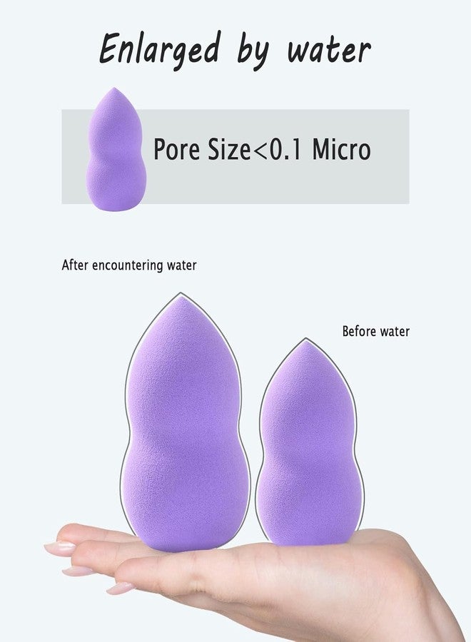 Keli Makeup Sponge, 10 Pcs Makeup Sponges Blender Set Beauty Cosmetic Foundation Blending Applicator Puff, Flawless for Liquid Cream & Powder (Multicolor) - Image 3