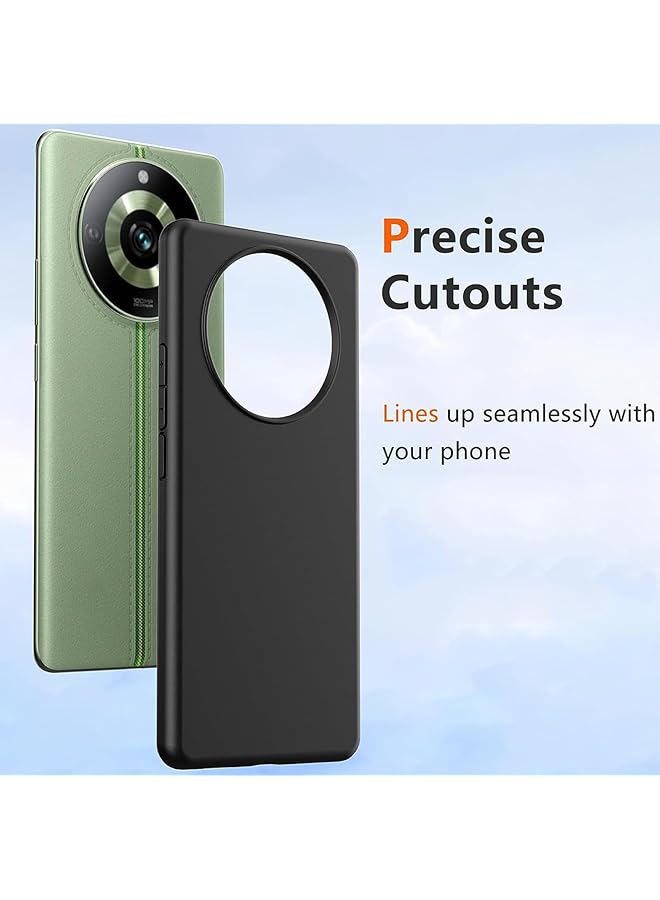 erorex Compatible With Realme 11 Pro+ Phone Case Ultra Thin Hard Pc Case Slim Fit Shockproof Black Cover Anti Scratch Protective Phone Cover For Realme 11 Pro+Cover - Image 2