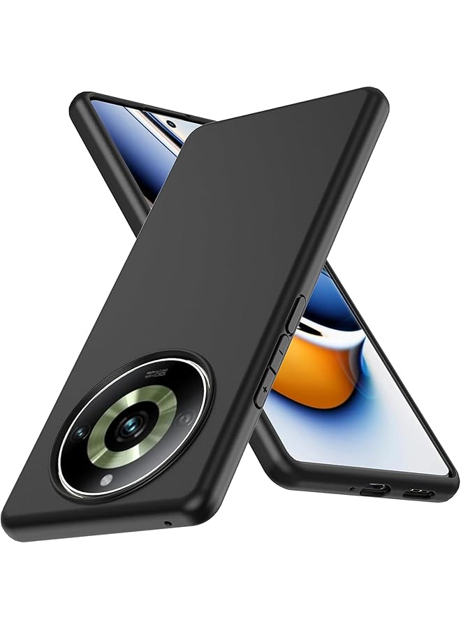 erorex Compatible With Realme 11 Pro+ Phone Case Ultra Thin Hard Pc Case Slim Fit Shockproof Black Cover Anti Scratch Protective Phone Cover For Realme 11 Pro+Cover - Image 1