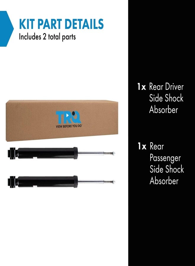 TRQ Rear Shock Absorber Set Fits 2016-2020 Chevrolet Camaro - Image 2