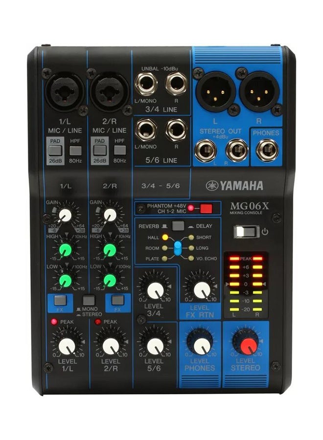 YAMAHA 6-Input Digital Mixing Console MG06X Black - Image 1
