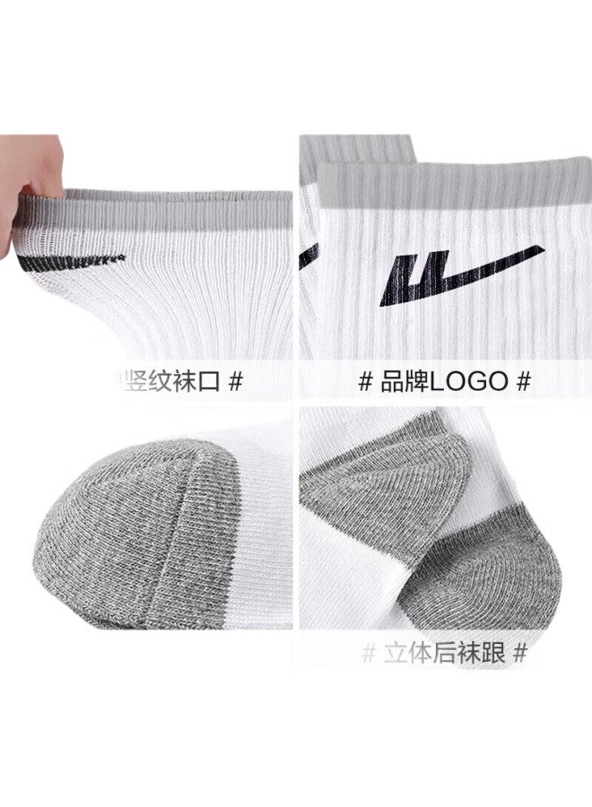 Pull Back Warrior Sports Socks (3 Pairs), Basketball Socks For Men, Sweat-Absorbing, Anti-Slip, Breathable, Comfortable Men'S Socks, Running Accessories, Women'S Mid-Calf Socks - Image 2