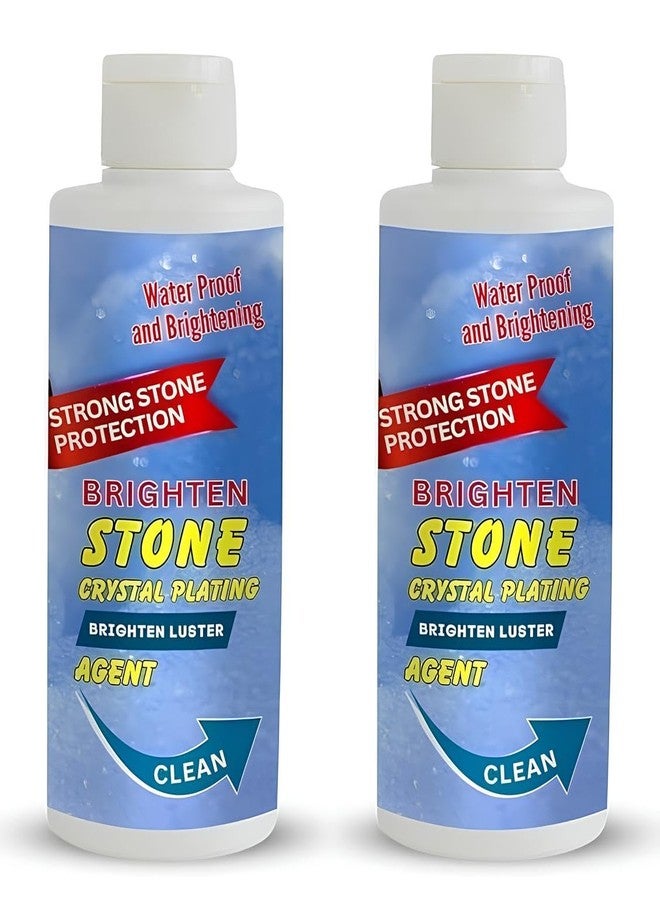 Kleva Stone Crystal Plating Brighten Luster Agent for Marble, Granite & Stone, Marble & Granite Floor Cleaner Help to Remove Stains Grease Grime Water Spots Fingerprints Smudges (Pack of 2) - Image 1