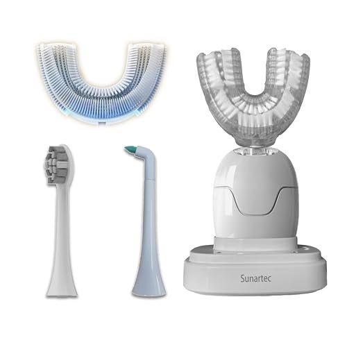 Sunartec 360° U-Shaped Automatic Sonic Toothbrush for Adults, Suitable for People with Limited Mobility Original Newupgrade Electric Toothbrushes, Multiple Brush Heads Options,IPX7 Waterproof - Image 1
