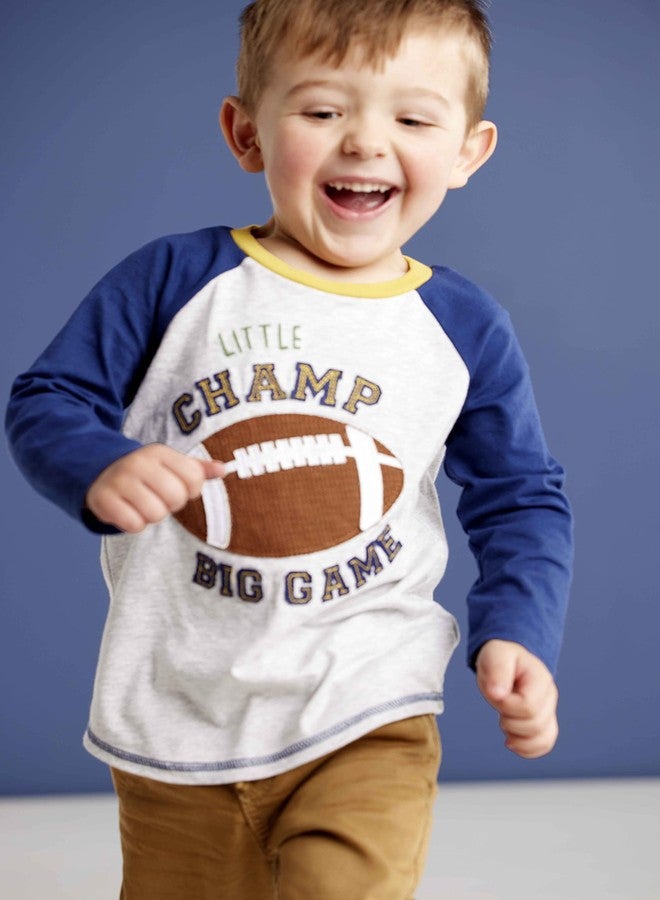 Mud Pie Baby Boy's Football T-Shirt, Champ, 12-18 Months - Image 2