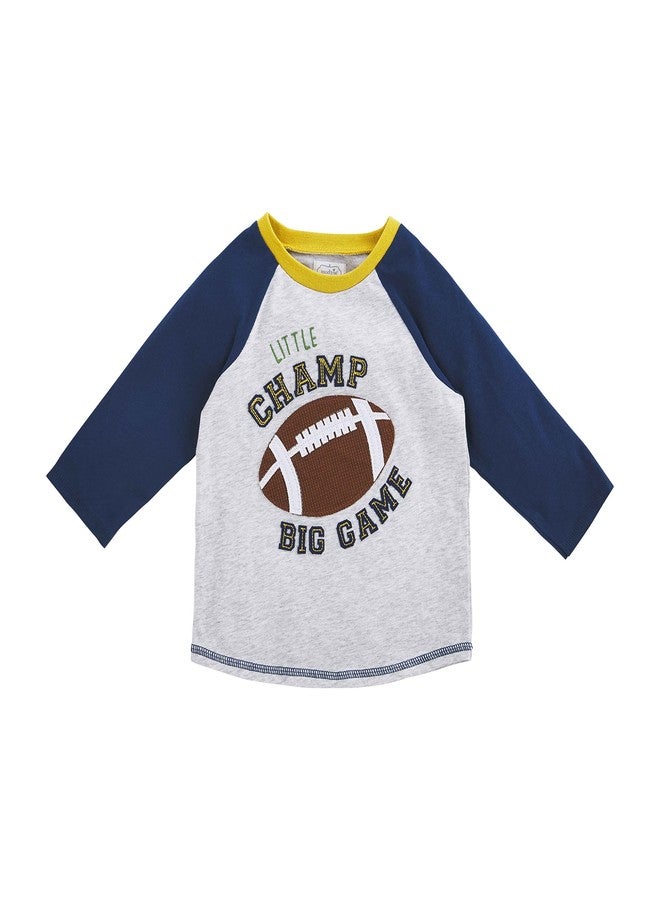 Mud Pie Baby Boy's Football T-Shirt, Champ, 12-18 Months - Image 1