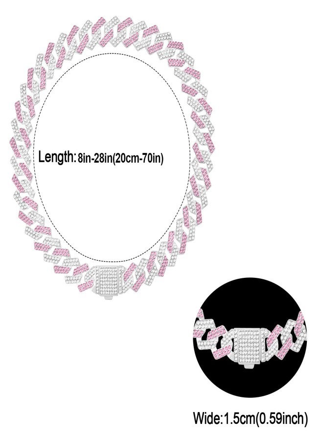 كولودوغو سلسلة معدنية مرصعة بالألماس لتدريب الكلاب، مزودة بإبزيم آمن، مناسبة للكلاب الكبيرة والمتوسطة الحجم. - Image 4