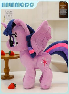 HALAMODO The 30cm Exceptionally Cute and Soft Purple Unicorn Plush Toy - An Unrivaled Birthday Gift, Decor Gem for Bedroom, Living Room, Desk, and an Outstanding Office Stress - relief Doll  - Image 3