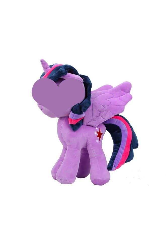 The 30cm Exceptionally Cute and Soft Purple Unicorn Plush Toy - An Unrivaled Birthday Gift, Decor Gem for Bedroom, Living Room, Desk, and an Outstanding Office Stress - relief Doll - Image 1