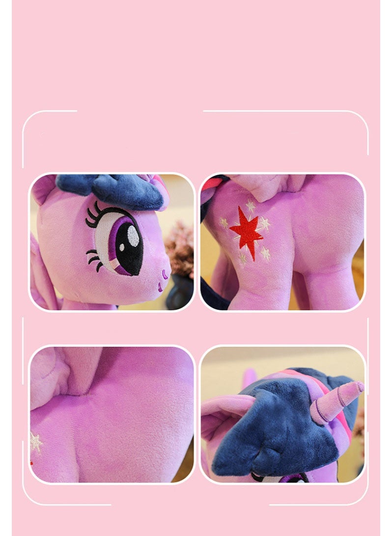 The 30cm Exceptionally Cute and Soft Purple Unicorn Plush Toy - An Unrivaled Birthday Gift, Decor Gem for Bedroom, Living Room, Desk, and an Outstanding Office Stress - relief Doll - Image 5