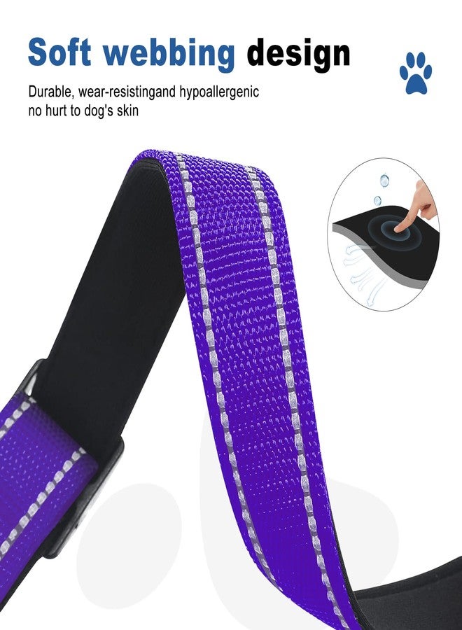طوق مارتينجال عاكس للكلاب. طوق للكلاب مزود بإبزيم سريع الفتح. طوق نايلون ناعم مبطن قابل للتعديل وجيد التهوية، مناسب للجراء والكلاب الصغيرة والمتوسطة والكبيرة. - Image 3