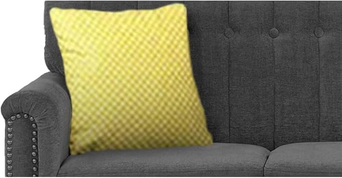 Poppins Home 2 Seater Classic Sofa Set for Living Room (Black) - Image 3