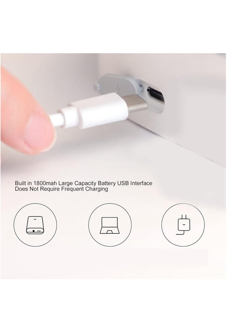 ELTRAZONE Desktop Water Bottle Dispenser, Portable Electric Drinking Water Pump, USB Charging Automatic Barrel Mounted Water Dispenser for Kitchen Office (White) - Image 4