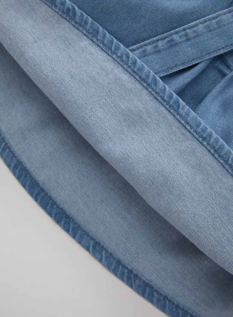 DeFacto Peter Pan Denim Dress
