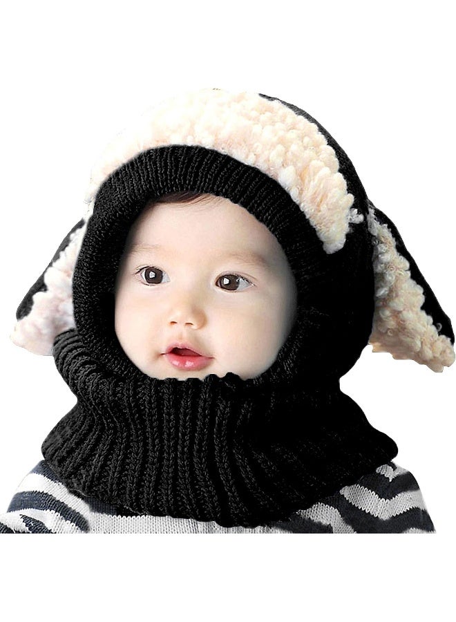 Bienvenu Baby Girls Boys Winter Hat Scarf Earflap Hoodie Scarves Skull Caps  - Image 1