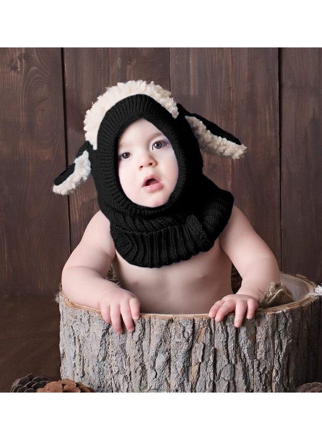 Bienvenu Baby Girls Boys Winter Hat Scarf Earflap Hoodie Scarves Skull Caps  - Image 5