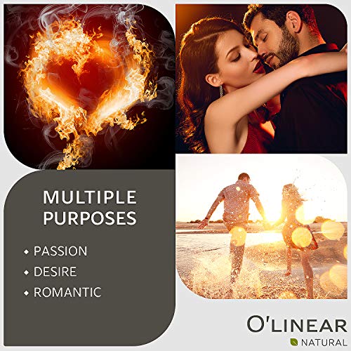 O'linear Pure Zest Love Essential Oil Blend 10ml - Romantic Aromatherapy Lust Oils with Ylang-Ylang, Jasmine, Vanilla, Lavender, Attraction Oil for Diffusers for Home, Massage Aroma Scents Drops 0.33 Fl Oz - Image 2
