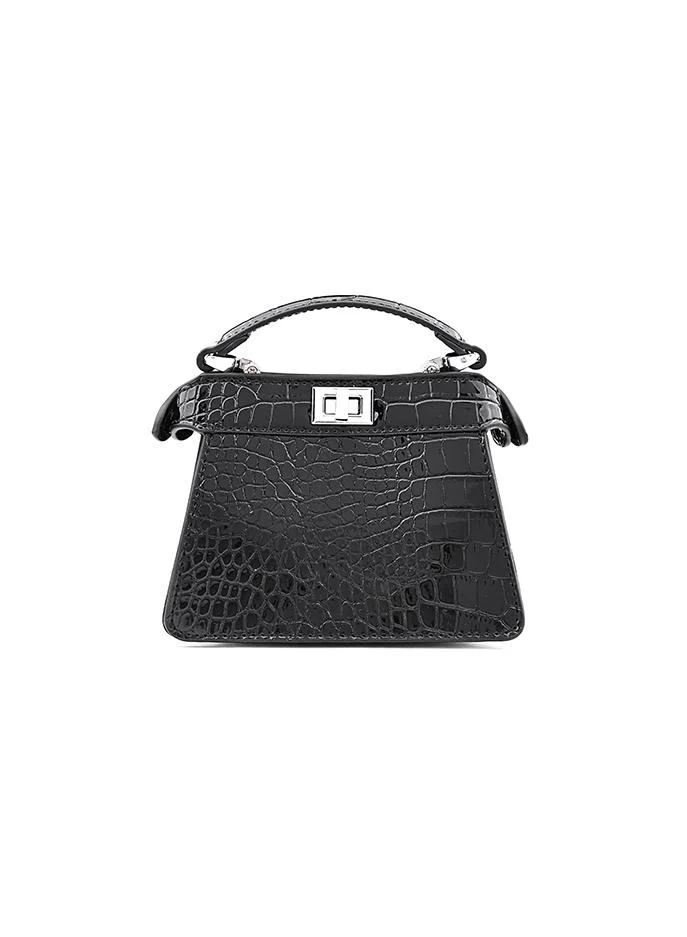 كابلي Tween Girls Croc-Effect Top Handle Bag