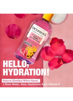 Dickinson's Dickinson's Enhanced Witch Hazel Hydrating Toner with Rosewater, Alcohol Free, 98% Natural Formula, 16 Fl Oz (Pack of 1)  - Image 4