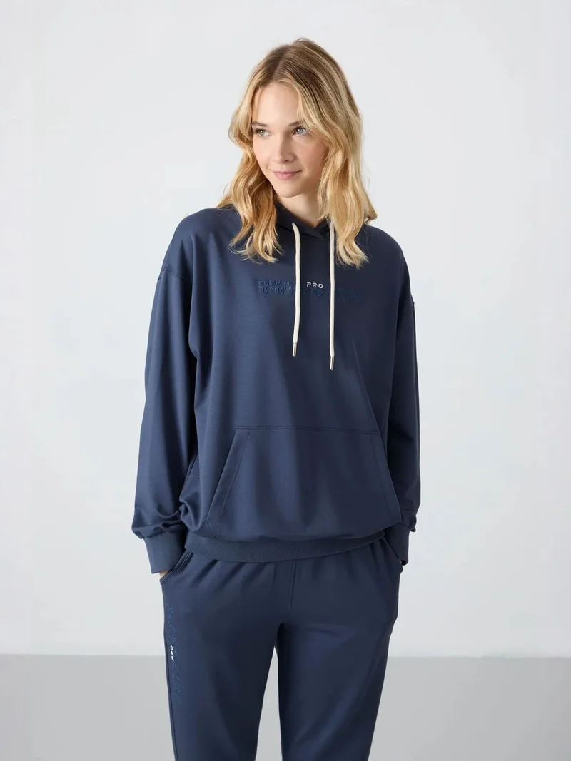 تومي لايف TOMMY Oversized Hooded Sweatshirt And Pants Set