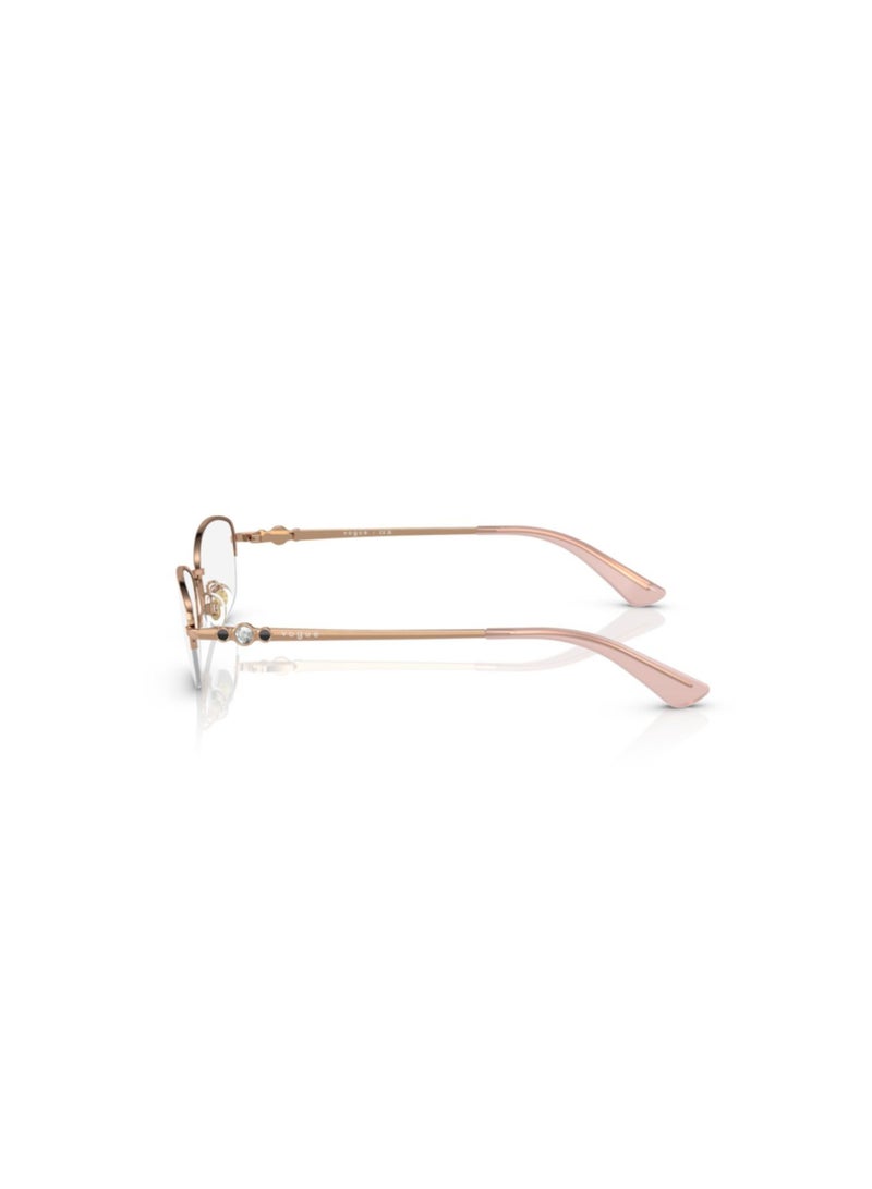 Vogue Woman Oval  Eyeglasses- Vo 3955Bi - Lense Size:49Mm - Rose Gold - Image 2