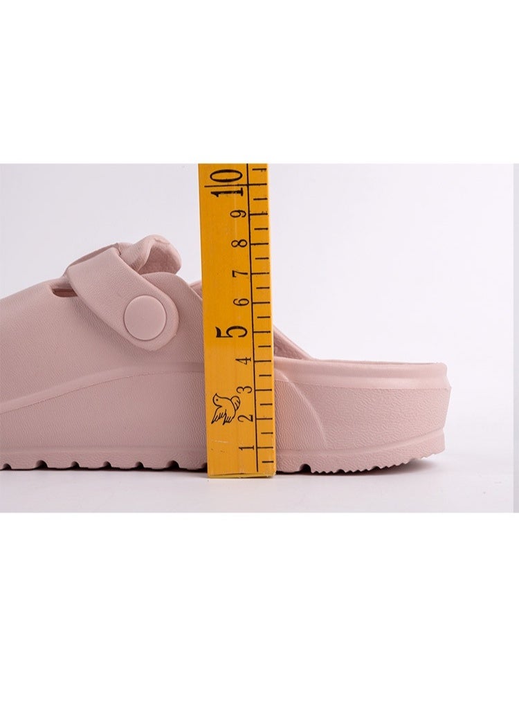 Surgical shoes, women's fully enclosed breathable shoes, protective shoes with ventilation holes, suitable for doctors, nurses and laboratory staff, non-slip sandals (pink). - Image 5