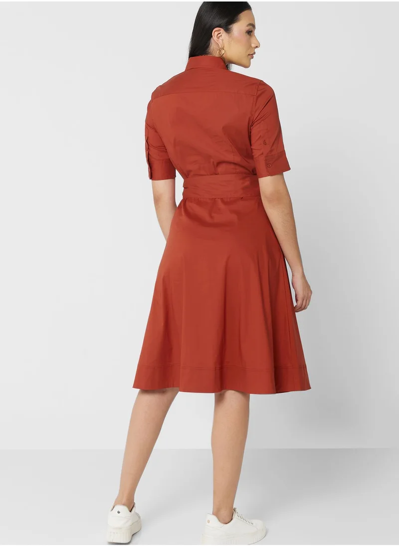 Lauren Ralph Lauren Tie Detail Shirt Dress