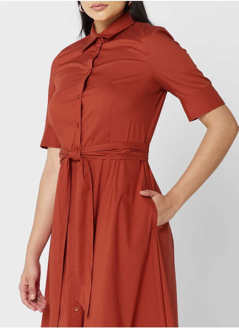 Lauren Ralph Lauren Tie Detail Shirt Dress
