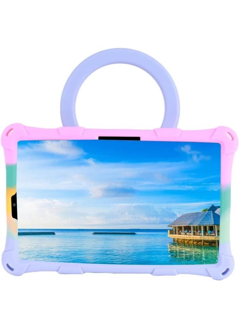 Case Compatible with Lenovo Tab M8 4th/3rd/2nd Gen, Tab M8 4th Gen 2023/3rd Gen 2022/M8 HD/Smart Tab M8/M8 FHD 2019 【360 Rotating Stand】【Shoulder Strap】【Stylus】【Pencil Holder】, Colorful 1 - Image 1