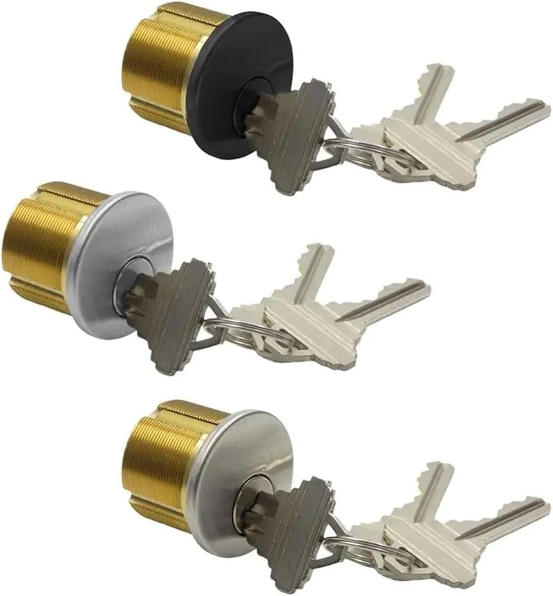 استبدال قلب قفل أسطوانة النحاس الأسود بفتحة مفتاح SC1 - Image 1